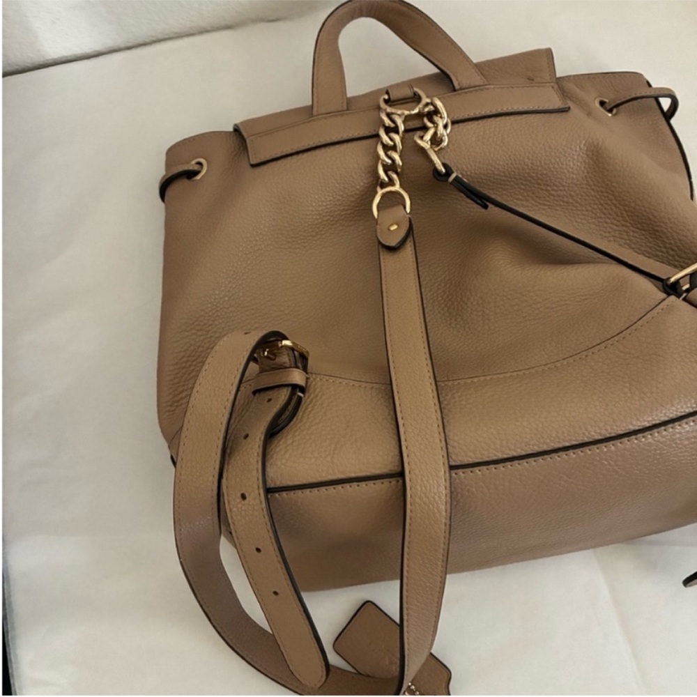 Coach Elle pebbled leather backpack - Picture 11 of 12
